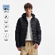 NEVERNEED排骨连帽羽绒服男女秋季 潮牌轻薄防寒保暖情侣外套 美式
