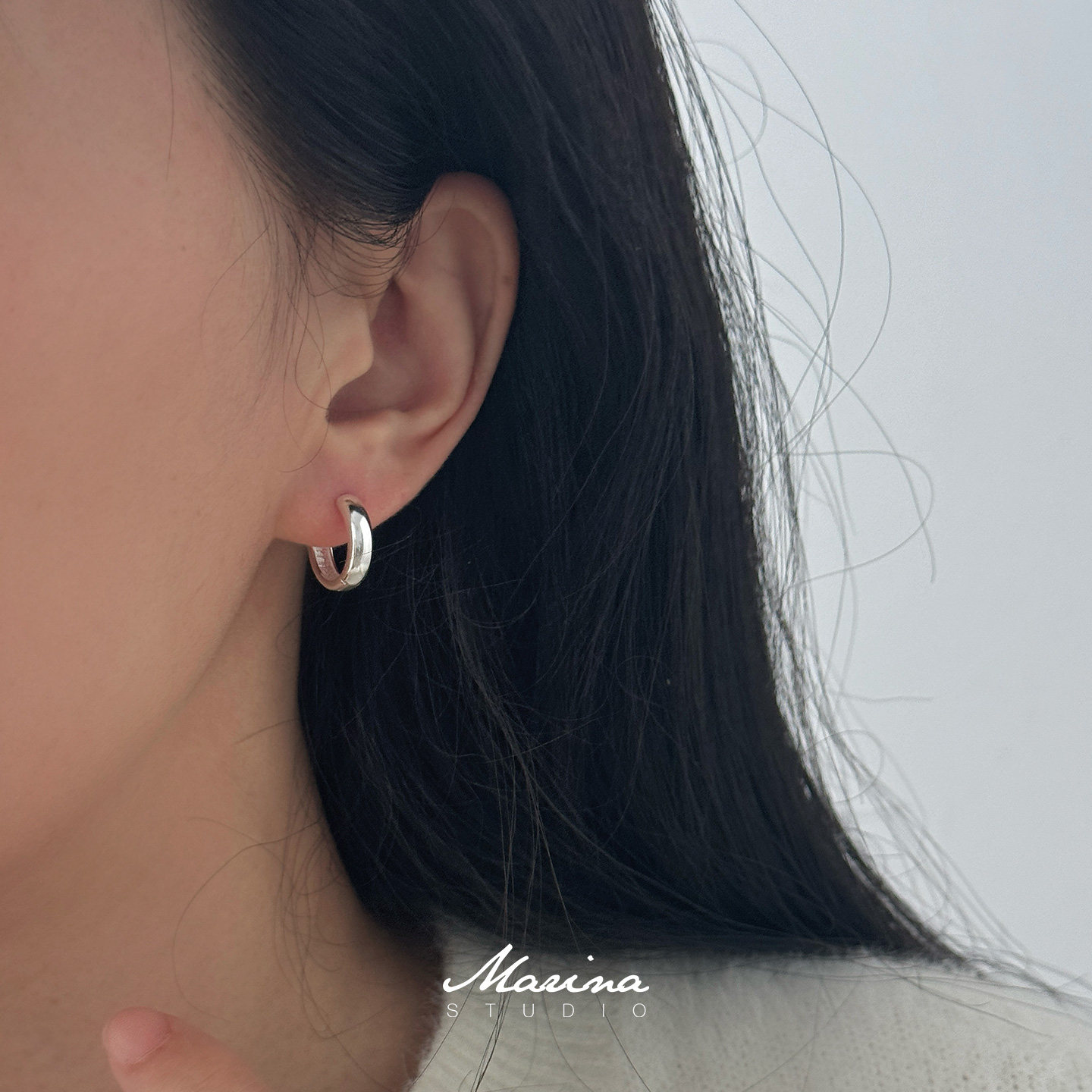 耳圈越素越显贵｜通体s925纯银素圈圆圈耳饰耳钉小众设计感女耳饰,饰品/流行首饰/时尚饰品新,银饰耳饰,淘宝优惠券,粉丝福利购,淘宝优惠卷