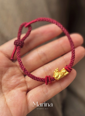 新中式手工编织手绳【貔貅宝宝】原创设计招米米只进不出转运珠