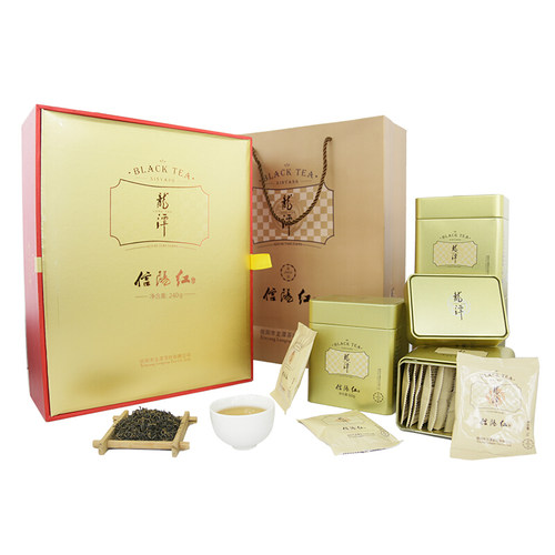 龙潭叶礼信阳红茶240g金润高端