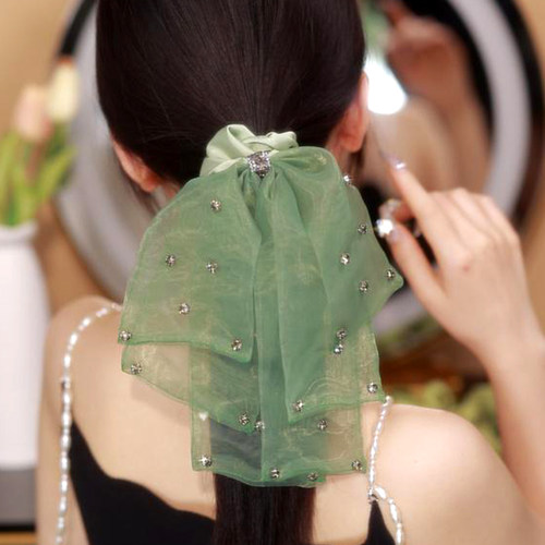 飘带大肠发圈高级感头绳头饰