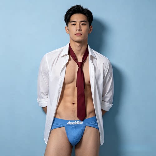 莫代尔高叉低腰三角内裤