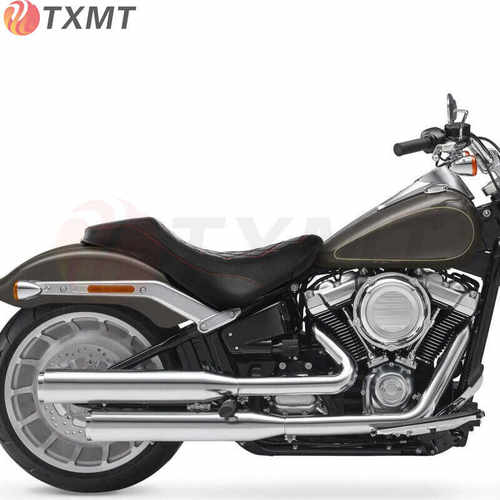 双人座椅 适合 哈雷 Softail FLHCS FLSL 2018-2022 红色拼接