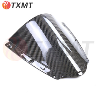 适用新款Kawasiki 川崎ZX10R 大牛摩托车改装碳纤维挡风板镜 干碳