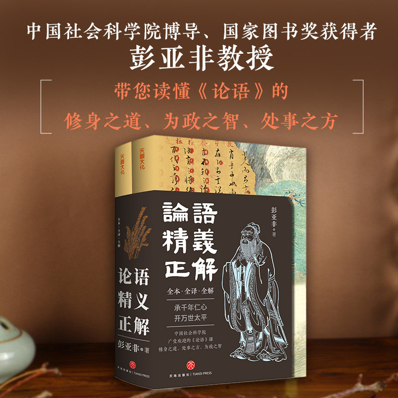 论语精义正解（全本全译全解） 彭亚非著 解码千年儒家智慧 贯通古今处世哲学书 经典入门者书籍中国社科哲学 正版图书 天地出版社