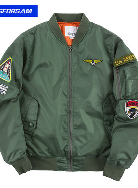 BIG FOR SAM秋冬ma1飞行员夹克外套男女情侣美式加厚棉服棒球服潮