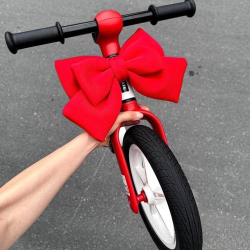 儿童平衡车蝴蝶结装饰自行车滑板车车把小配饰公路车尾部可爱摆件