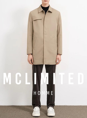 McLimited-8110 男士风衣外套 职场 进口Stretch面料 春秋简约款