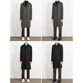 8272 柜4390 男士 Mclimited 长款 羊毛大衣 进口高级面料 双面穿