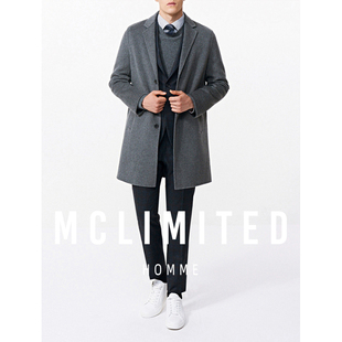 MClimited 澳洲进口面料Cashmere10%双面手缝男羊绒大衣 228