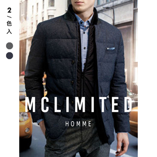 McLimited-8210 男士商务休闲鹅绒羽绒服 高尔夫羊毛面料防风内衬