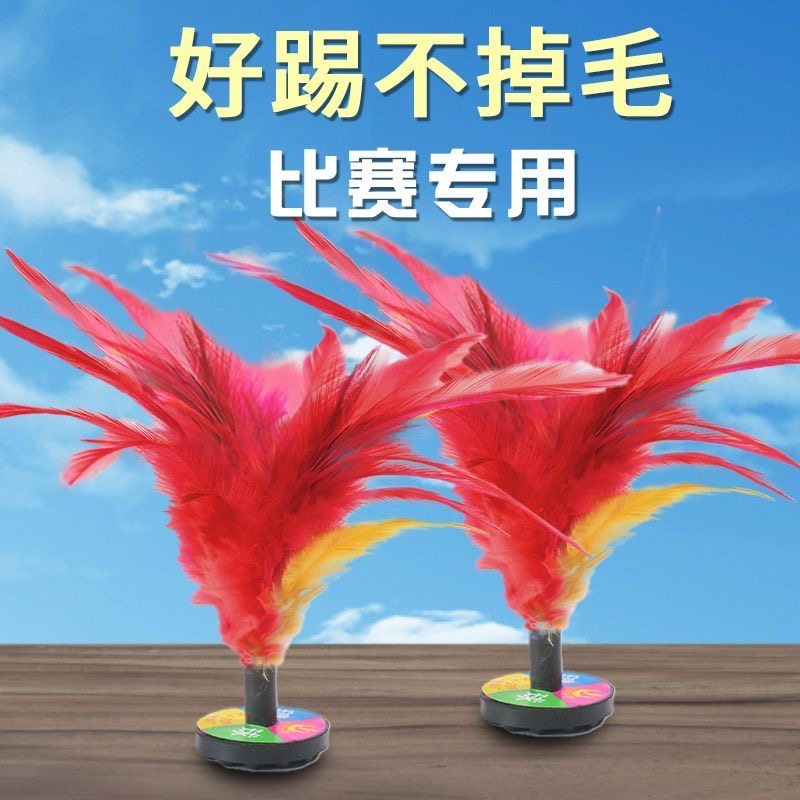 毽子儿童彩色羽毛毽子鸡毛毽学生练习毽运动比赛毽球