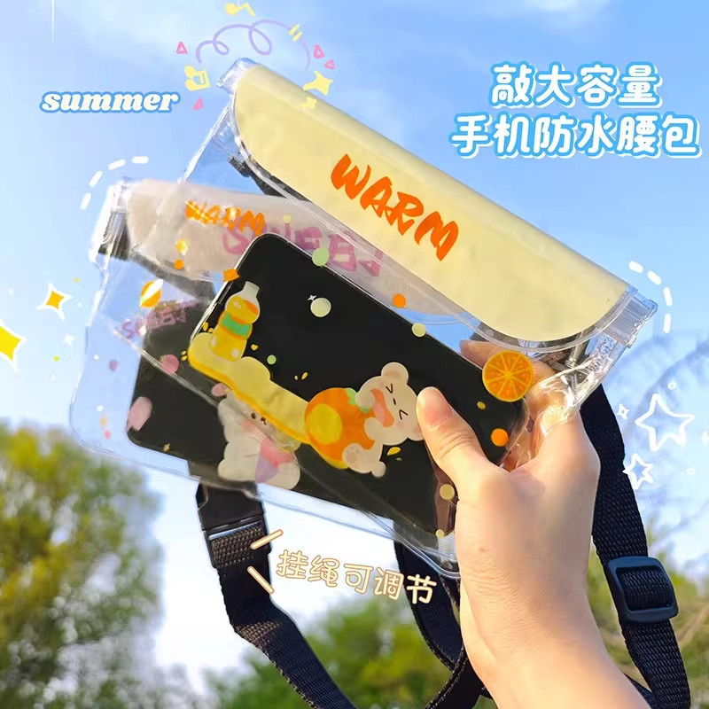 游泳潜水大号透明防水手机相机袋
