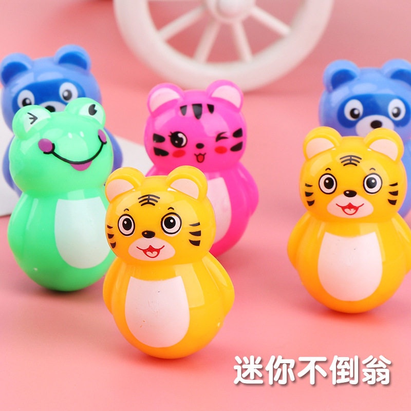 卡通不倒翁小猪虎益智玩具