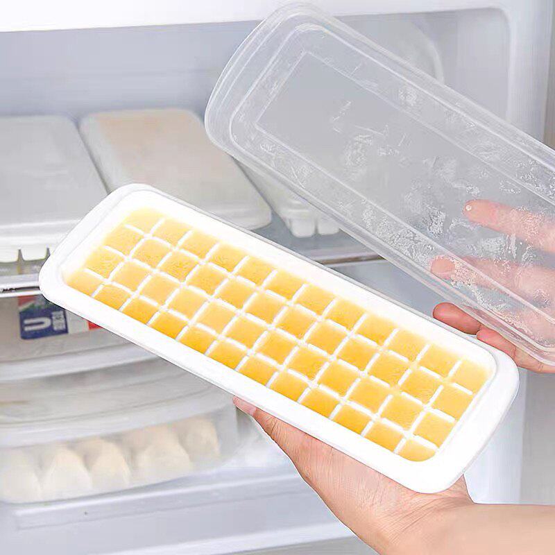 硅胶带盖按压易脱模制冰盒
