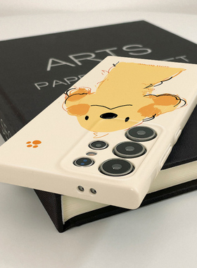 爪子英文金毛新款菲林壳s23+硬壳适用三星s24ultra华为OPPO苹果VIVO手机壳s22十/s21/a54/note10plus的保护套