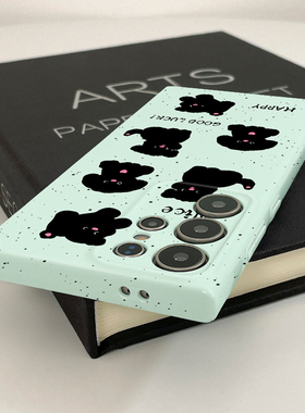 薄荷绿黑色新款菲林壳s23+硬壳适用三星s24ultra华为OPPO苹果VIVO手机壳s22十/s21/a54/note10plus的保护套