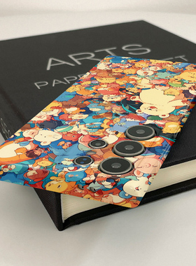 卡哇伊满屏新款菲林壳s23+硬壳适用三星s24ultra华为OPPO苹果VIVO手机壳s22十/s21/a54/note10plus的保护套