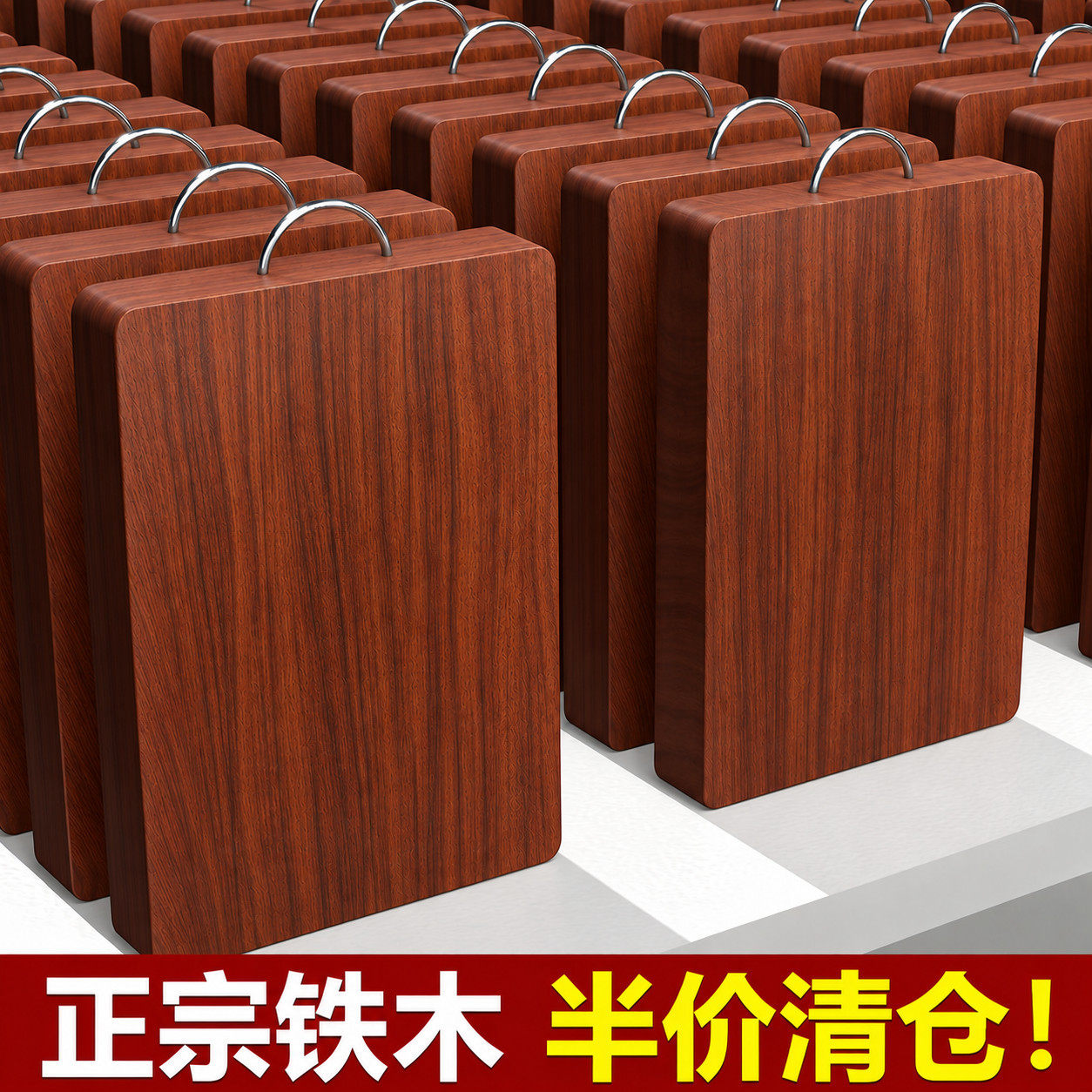 正宗铁木菜板砧板家用防霉抗裂实木切菜板案板粘板面板刀板和面板