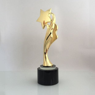 小金人奖杯礼品订做刻字 公司嘉奖颁奖 年度表彰奖品小金人纪念品