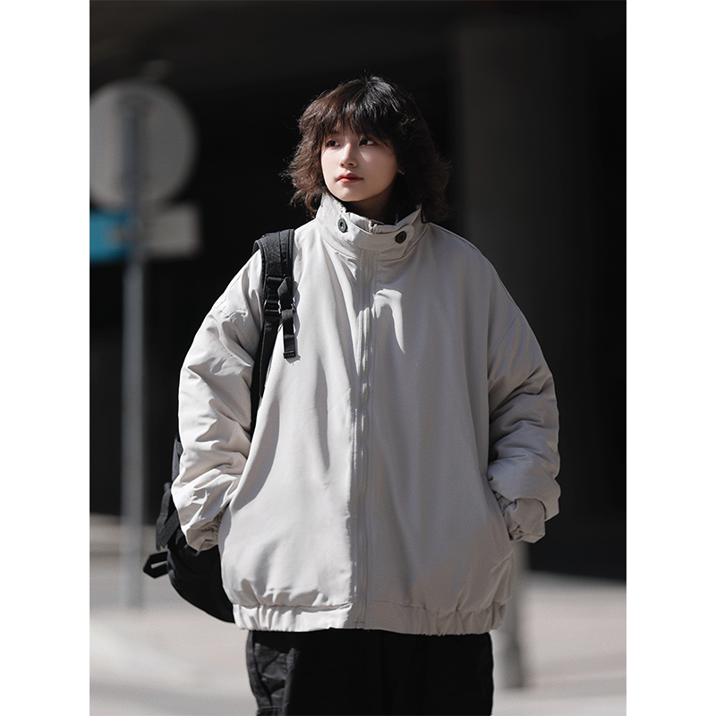 加厚冬季立领棉服保暖