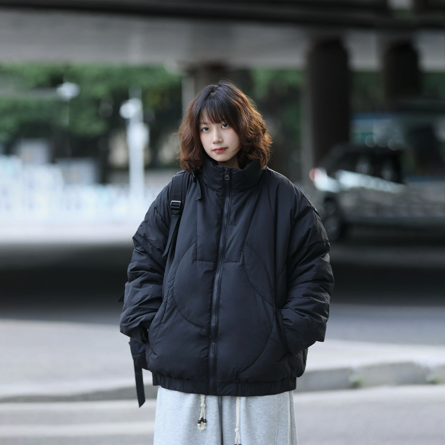 阿于呆冬季解构设计感立领90白鸭绒羽绒服男美式防寒保暖外套女潮,男装,羽绒服,淘宝优惠券,粉丝福利购,淘宝优惠卷