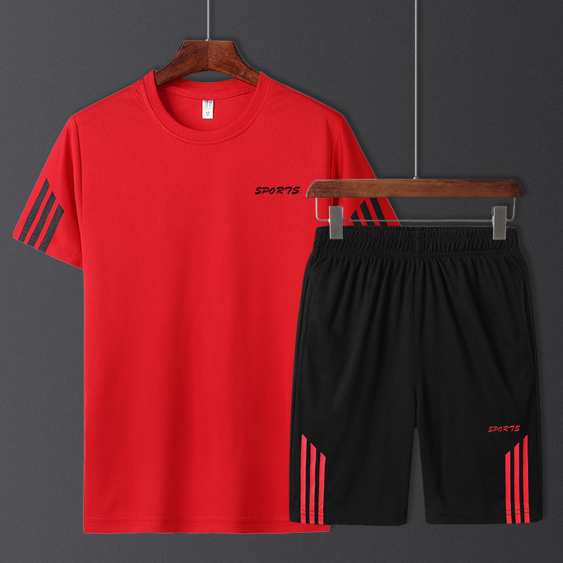 T恤男裤子男春季休闲运动束脚裤男士韩版潮流学生帅气百搭九分裤