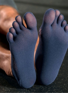 （清仓）男士五指船袜丝袜吸汗透气网眼浅口隐形袜夏季薄款分趾袜