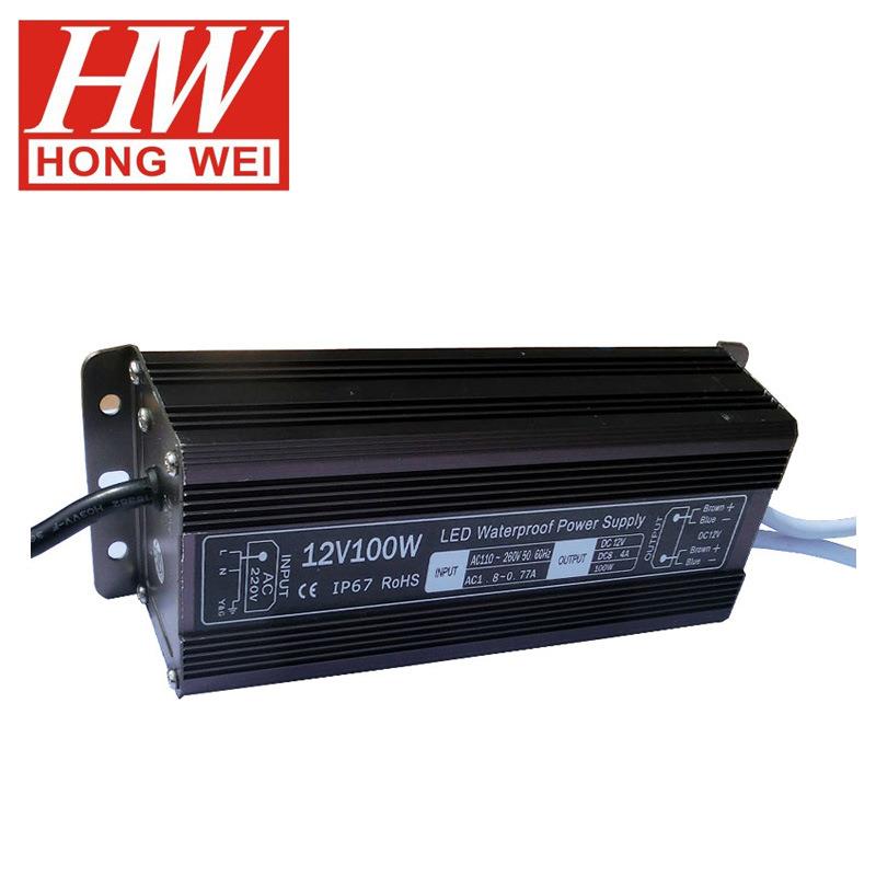 厂家12v100w防水电源防水电源220v转12v灯带防水变压器