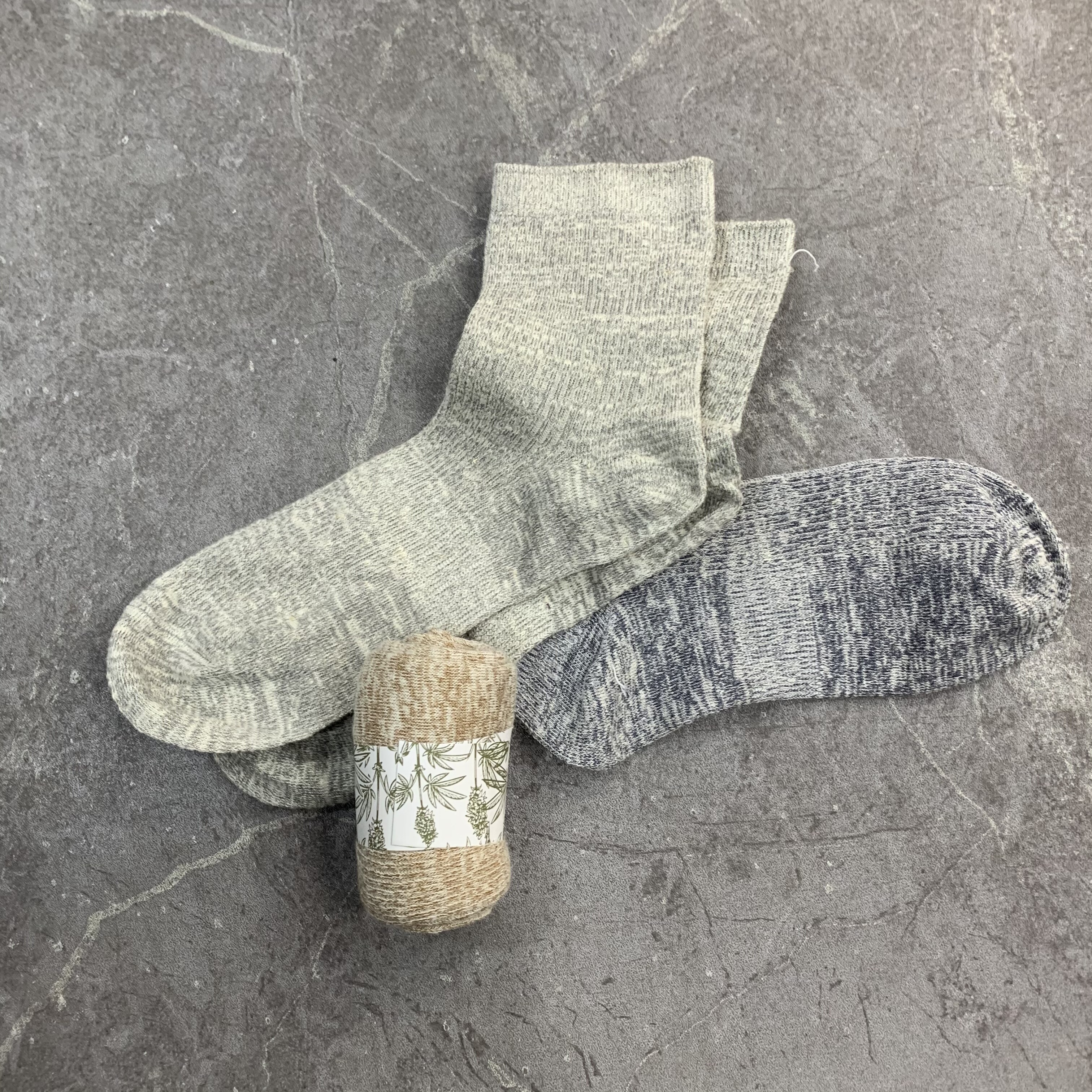 汉麻羊绒舒适保暖秋冬袜 男女同款