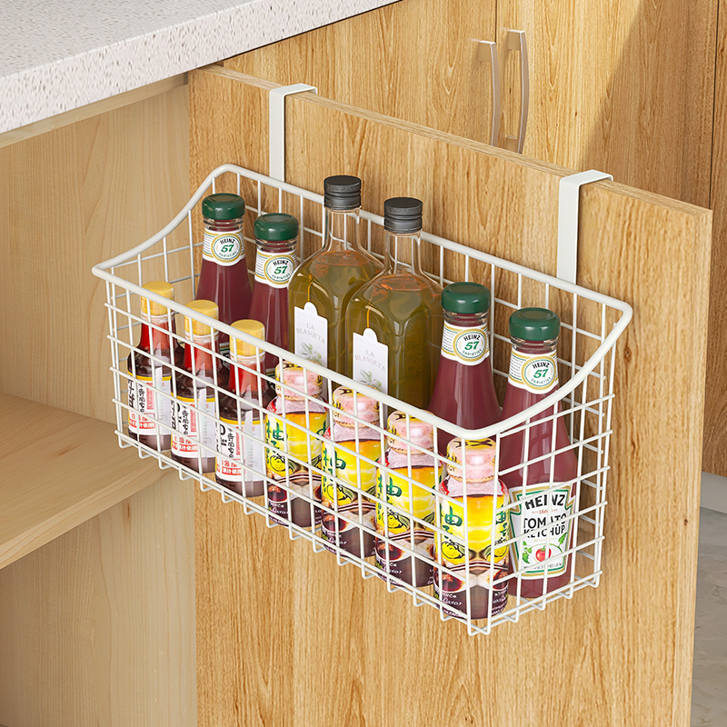 厨房收纳篮可挂式免打孔置物架