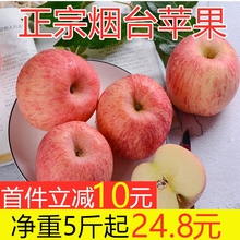 烟台红富士苹果水果新鲜丑带箱10栖霞十脆甜斤装一级山东当季整箱