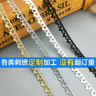 蕾丝diyJDB01金色精细蕾丝狗牙小花边涤纶蕾丝洛丽塔裙边服装 花边