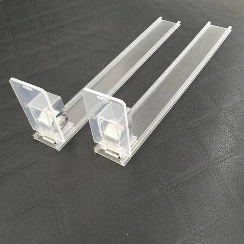 透明推拉pmma无边带弹簧展示架