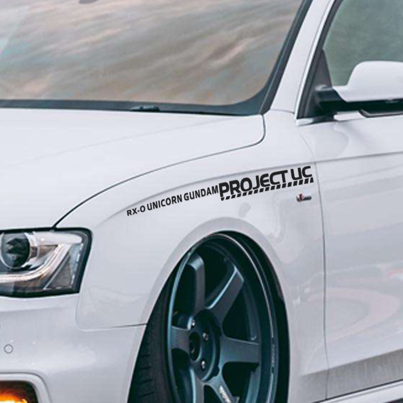 大艺车贴动漫 gundam高达  us独角兽标志 车头对贴车身痛汽车贴纸