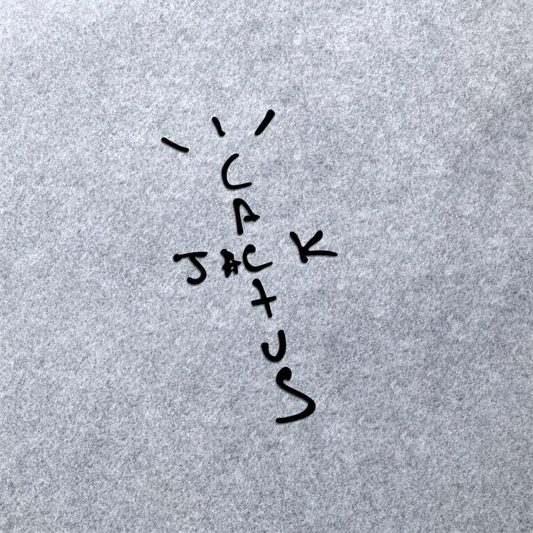cactus jack汽车贴纸travis scott潮牌文字hip-hop嘻哈说唱鞋盒贴
