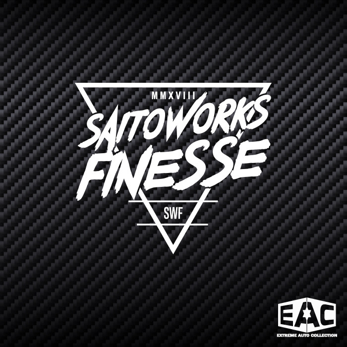 潮流saitoworkfinesse镂空后车窗反光玻璃大汽车贴纸拉花改装车贴