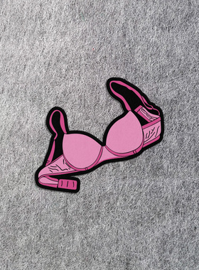 车贴胸罩趣味卡通图案奶罩文胸汽车装饰贴个性潮流贴纸改装划痕