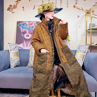 2025冬季新款韩版大衣时尚阔太太遮肉显瘦泡泡棉褶皱外套潮流保暖