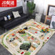 跃越 儿童地毯城市交通地图宝宝爬行垫轨道卧室床边地垫 yueyue