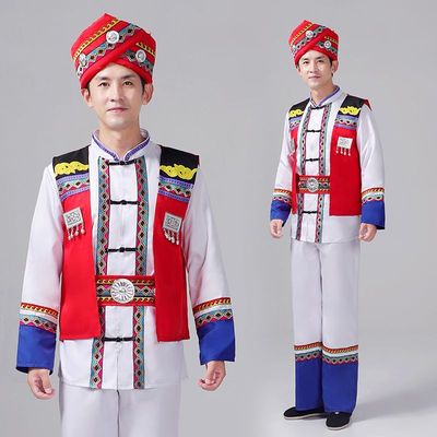 咚憬苗族服装男装畲族壮族土家族布依族白族舞蹈服56个少数民族演