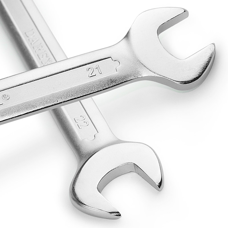 德国新款公制铬钒合金钢大力士双开口呆扳手55x7 8x90x12 17x19