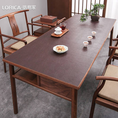 骆易家（Lorica）陌野皮革茶桌垫新中式防水桌布垫子纯色禅意桌面