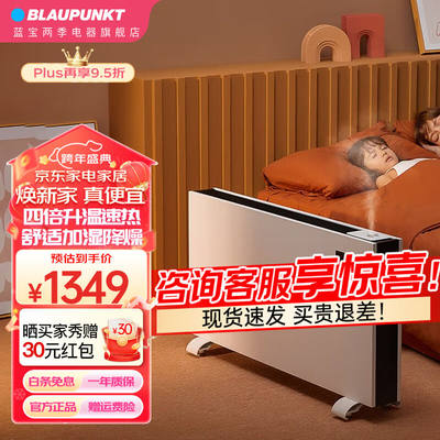 蓝宝（BLAUPUNKT）踢脚线取暖器家用加湿石墨烯电暖器节能省电浴