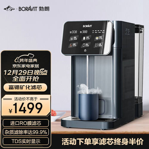 BORAVIT勃朗即热饮水机家用净饮一体机台式直饮机RO反渗透净水器