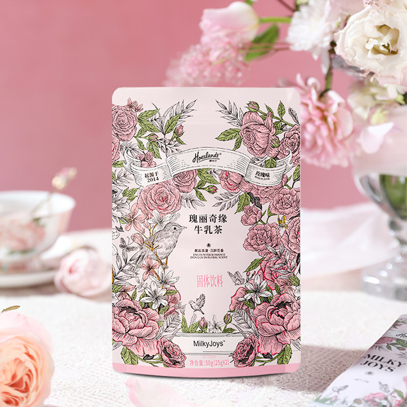 【好物体验】荷仕兰·Milky Joys 玫瑰味牛乳茶,咖啡/麦片/冲饮,袋装奶茶,淘宝优惠券,粉丝福利购,淘宝优惠卷
