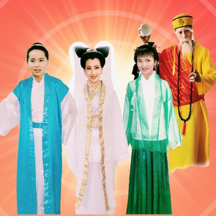 成人古装许仙新白娘子传奇服装小青法海服装白蛇传古装演出服装租