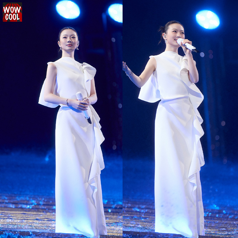 酷飒女装套装长裤开衩连衣裙长款