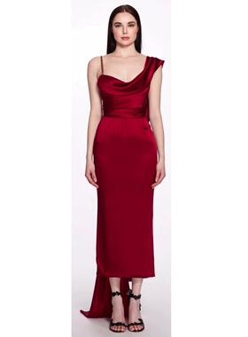 2025新款晚礼服红色高级轻奢小鱼尾敬酒服订婚晚宴年会主持连衣裙