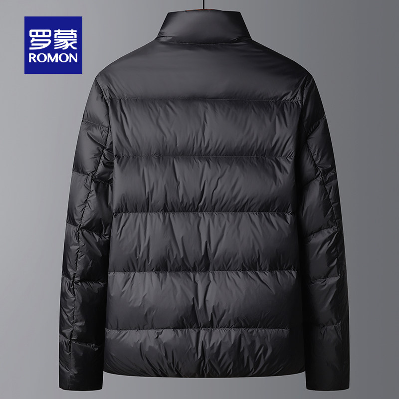 ROMON DOWN JACKET MENS SHORT STAND COLLAR THICKENED 2024 NEW WINTER WARM CASUAL BREAD JACKET WINTER JACKET